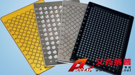 HTS-XT 中可以使用不同類型的可重復(fù)使用、易于清潔的微孔板。