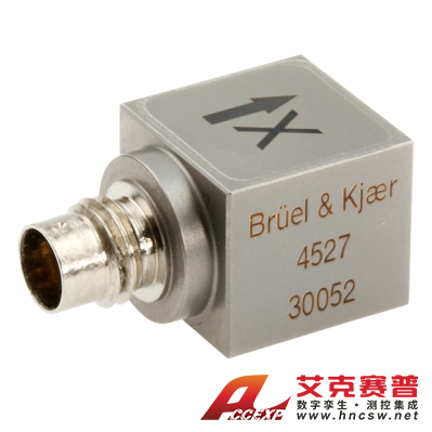 HBK 4527型  三軸加速度計，高溫，10 mV/g，側(cè)面接頭，氣密，M3螺紋孔，不含電纜
