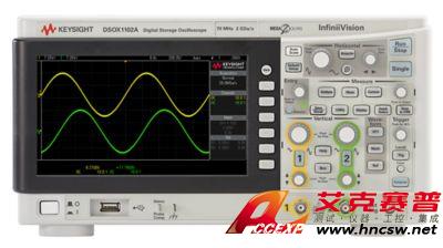 keysight是德 DSOX1102A 示波器：70/100 MHz，2 個模擬通道